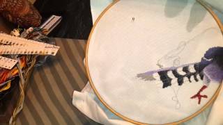 Вышивка крестом: Сороки и Хурма от XIU Crafts -1 отчет