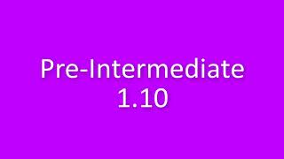 New English File Pre-Intermediate listening 1.10