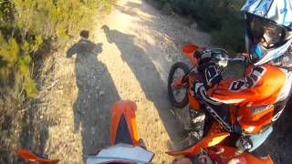 Ktm 125 Enduro riding