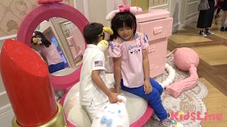 サンリオ・ピューロランド キティちゃんの豪華な家に遊びに行ってきました～♫ お出かけ こうくんねみちゃん kitty’ｓ House SANRIO