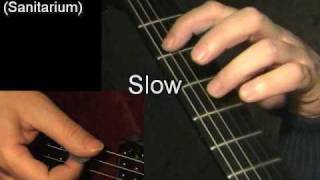 Welcome Home (Sanitarium), Metallica - guitar lesson & TAB! learn to play classic rock metal riffs