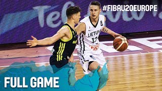 Lithuania v Slovenia - Full Game - Round of 16 - FIBA U20 European Championship 2017