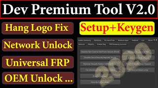 Dev Premium Tool V2.0 With Keygen 2020/Oem Unlock Tool 2020/Network Unlock Tool By AMS TECH