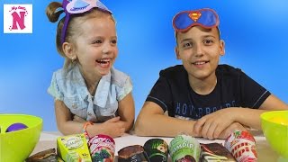 ЧЕЛЛЕНДЖ МОРОЖЕНОЕ против ОБЫЧНОЙ ЕДЫ угадываем вкусы Видео для детей Ice Cream Challenge