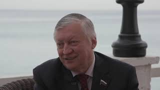 Former Official Chess World Champion Anatoly Karpov on the Rock