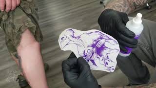 INKJET stencil demonstration at Ink or Dye Studio