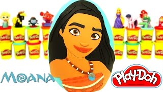 Huevo Sorpresa Gigante de Moana en Español Plastilina Play Doh