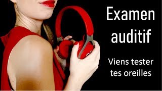 [ASMR français] Roleplay Médecin test auditif - sons relaxants, bruit blanc, latex gloves