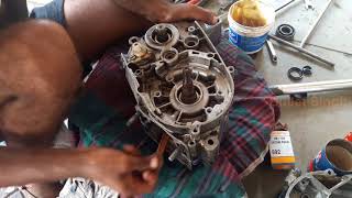full engine fitting yamaha rx 100  - bullet singh boisar