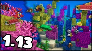 ✔ VEJA COMO É OS NOVOS RECIFES DE CORAIS! - MINECRAFT 1.13