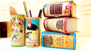 TUTORIAL Manualidades regreso a clase: organizadores de escritorio en forma de libro DIY | Isa ❤️