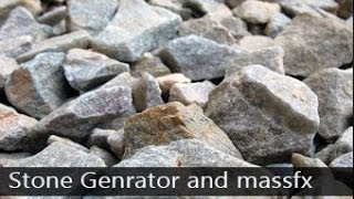 stone generator script massfx 3ds max tutorial "arabic"