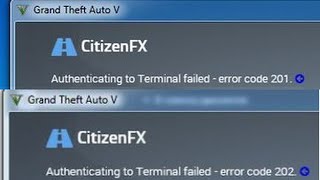 GTA 5 FiveM CitizenFX error code 201 202 ошибка