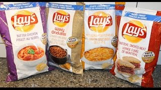 Lay’s 2015 Canada Butter Chicken, Cowboy BBQ Beans, P.E.I. Scalloped Potatoes & Montreal Smoked Meat