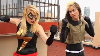 Ms. Marvel VS Rogue - Real-Life Superhero Battle