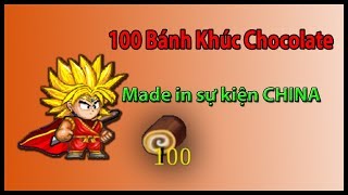 ►Ninja School Online | Sử Dụng 100 Bánh Khúc Chocolate...Made in sự kiện CHINA