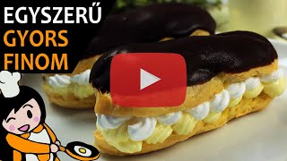 Eclair fánk - Recept Videók