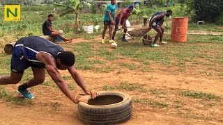 【ラグビー】環境なんて関係ない！大自然トレーニング | Fiji youth who love rugby