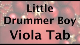 Learn Little Drummer Boy on Viola - How to Play Tutorial