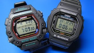 Casio G Shock DW 5600 vs Casio DW 290