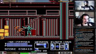 РобоКоп 1 | RoboCop 1 прохождение 100% | Игра на (Dendy, Nes, Famicom, 8 bit) 1988 Стрим RUS