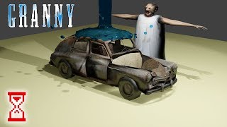 Бабка купается вместе с машиной | Granny