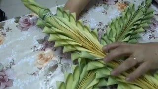 كيفية عمل صليب احد السعف - طريقة عش النمل