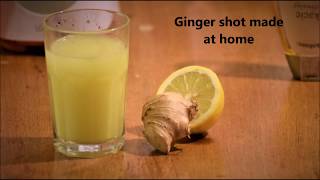 How to: Making ginger shot with a blender