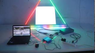 LED DMX Artnet Controller+600600LED Panel+DMX Scenografix Bar