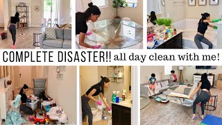 COMPLETE DISASTER CLEANING MOTIVATION!! // ALL DAY CLEAN WITH ME // Jessica Tull cleaning