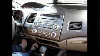 How to Remove Radio / CD Changer from 2007 Honda Civic for Repair.