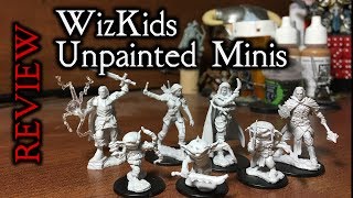 WizKids Unpainted Miniatures Review - for D&D and Pathfinder (vs. Reaper Bones)