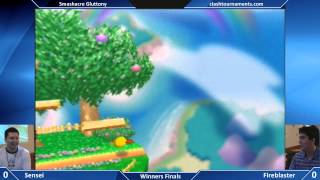 Smashacre Gluttony - Sensei vs Fireblaster - Winners Finals - Smash 64