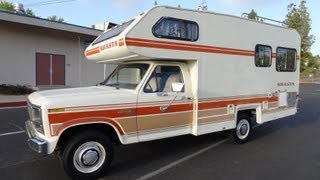 RV Motorhome Class C B Vintage Camper Shasta Chinook F-250 1 Owner Minnie Winnie NR Mint Travel