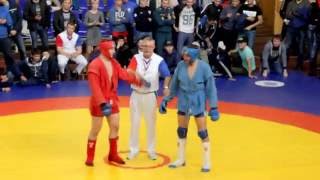 Кирилл Галямов полуфинал Сибирева 2016 нокаут боевое самбо Kiril Galyamov Combat Sambo Sibireva