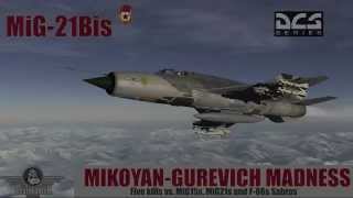 DCS MiG-21 - Five kills online dogfight (PvP)