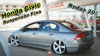 HONDA NEW CIVIC SUSPENSÃO FIXA RODAS VORTEX ARO 20" / Canal Custom Cars