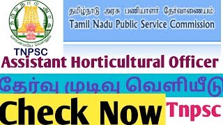 TNPSC ASSISTANT HORTICULTURAL OFFICER தேர்வின் MARKS AND RANK POSITION வெளியீடு || Check Now