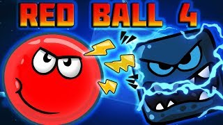 ЛУННЫЙ БОСС против КРАСНОГО ШАРИКА  RED BALL 4 Приключения шарика на луне МУЛЬТ ИГРА