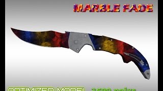 CS:GO Falchion Knife Marble fade HD skin for cs 1.6