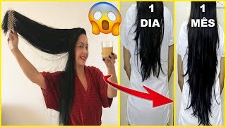 10 CM em 1 MÊS? Tem COMO? Coloque só 2 Ingredientes no CABELO em 1 MÊS isso ACONTECERÁ #cabelo