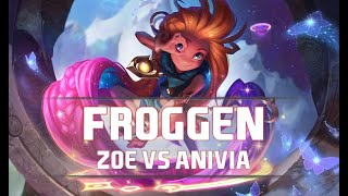 Froggen as Zoe vs Anivia - S8 MID Ranked Gameplay