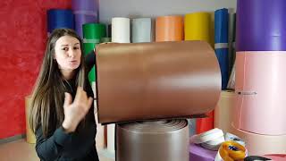 Materiale per i fiori giganti. Isolon Nuovi Colori