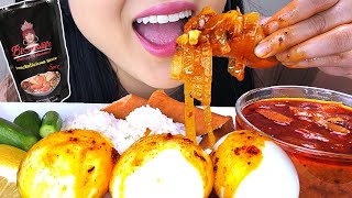 ASMR BLOVE'S SMACKSALICIOUS SAUCE HARD BOILED EGGS & SAUSAGE