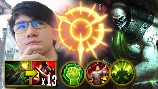 URGOT CAN STACK THE NEW KEYSTONE SO FAST ! PRESS THE ATTACK URGOT TOP ! 1 W = + 39-117 AD