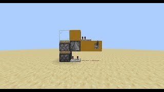 Подъем блока на два вверх поршнями | Механизмы | Minecraft