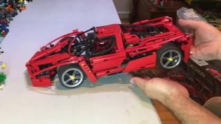 Lego Review on a vintage set 8653 Racers Enzo Ferrari 1:10.