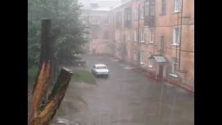 Ливень в Барнауле (Начало) (09.08.2012)