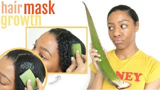 Is Aloe Vera THE BEST Hair Mask for Hair GROWTH + DRY Hair?! | T'keyah B