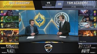 GGSA (Jenkins Rumble) VS TSMA (Brandini Gnar) Highlights - 2018 NA Academy Spring W9
